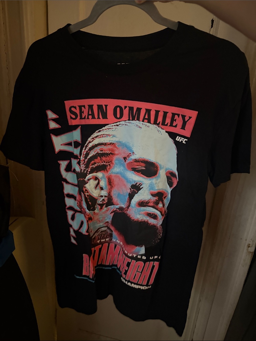 UFC Black Sean O'Malley Graphic Tee Size Medium